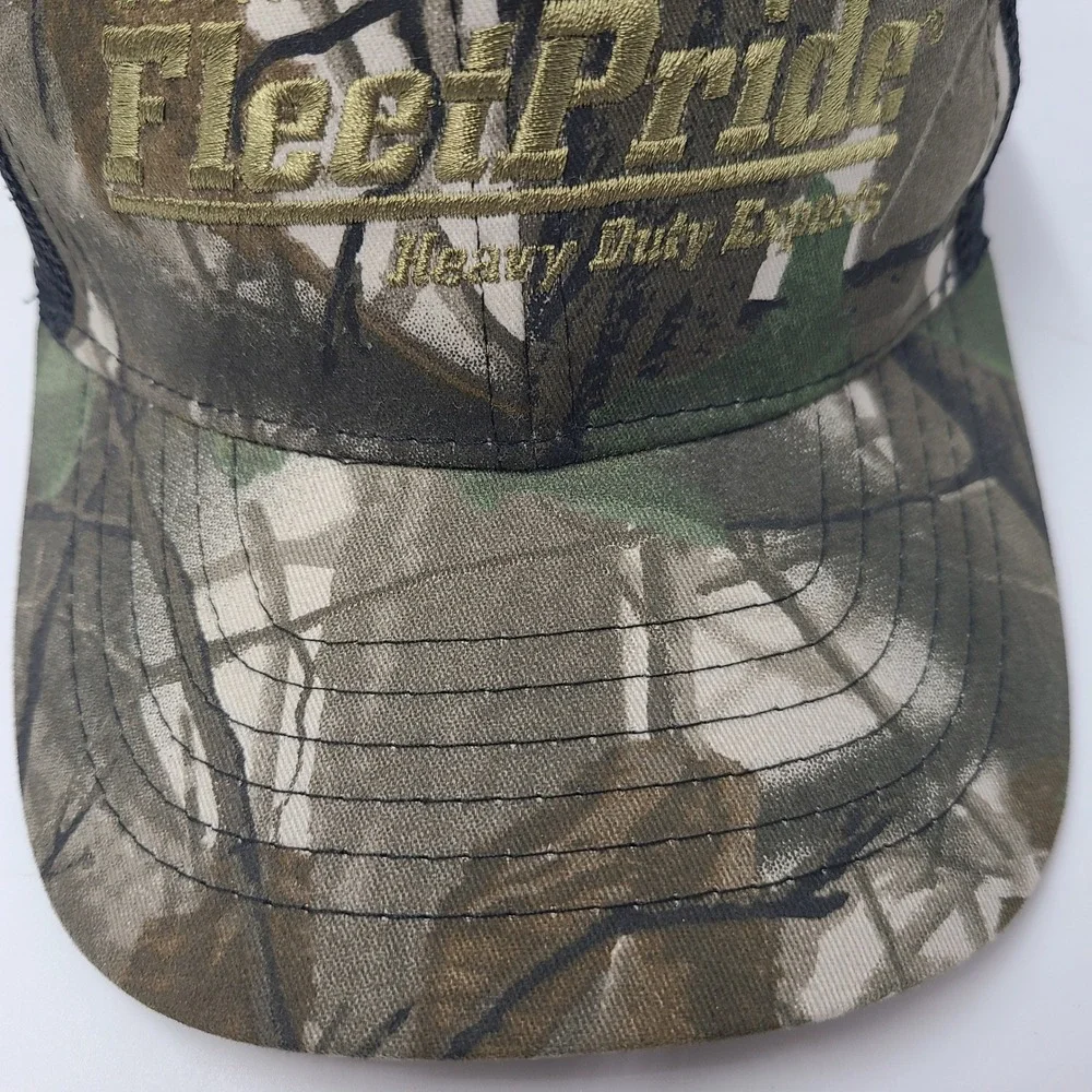 FleetPride Hat Adjustable Trucker Mesh Camo Black Firestone Trucks Parts Men‎